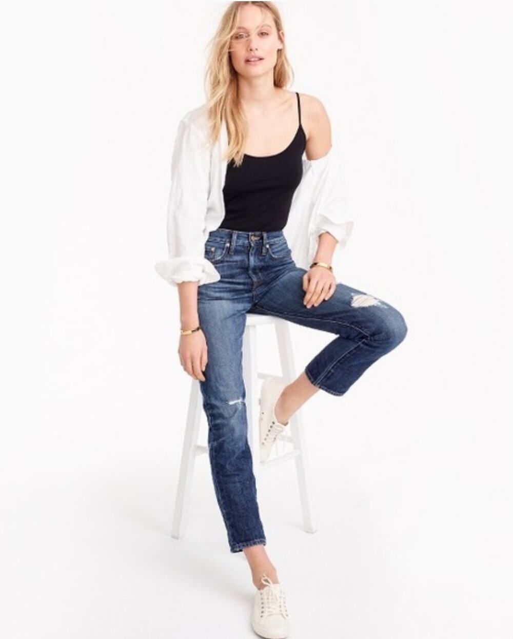 J. Crew Spaghetti Strap Bodysuit Black G1471 Size S